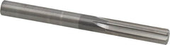 Hertel - 8mm Solid Carbide 6 Flute Chucking Reamer - Straight Flute, Straight Shank, 1-1/8" Flute Length, 3-1/4" OAL - Exact Tooling