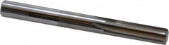 Hertel - 9mm Solid Carbide 6 Flute Chucking Reamer - Straight Flute, Straight Shank, 1-1/4" Flute Length, 3-1/2" OAL - Exact Tooling