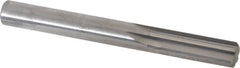 Hertel - 11mm Solid Carbide 6 Flute Chucking Reamer - Straight Flute, Straight Shank, 1-3/8" Flute Length, 4" OAL - Exact Tooling