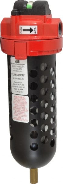 RTI Eliminizer - 1/2" 60 CFM Air Dryer/Filter Unit - Polycarbonate, 11-1/2" High x 3-3/4" Diam - Exact Tooling