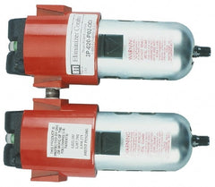 RTI Eliminizer - 1/2" 90 SCFM Air Dryer/Filter Unit - Polycarbonate, 11" Wide x 15-1/2" High - Exact Tooling