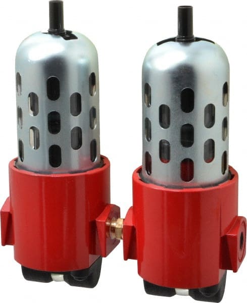 RTI Eliminizer - 1/4" 20 SCFM Air Dryer/Filter Unit - Polycarbonate, 6-1/2" Wide x 7-1/2" High - Exact Tooling