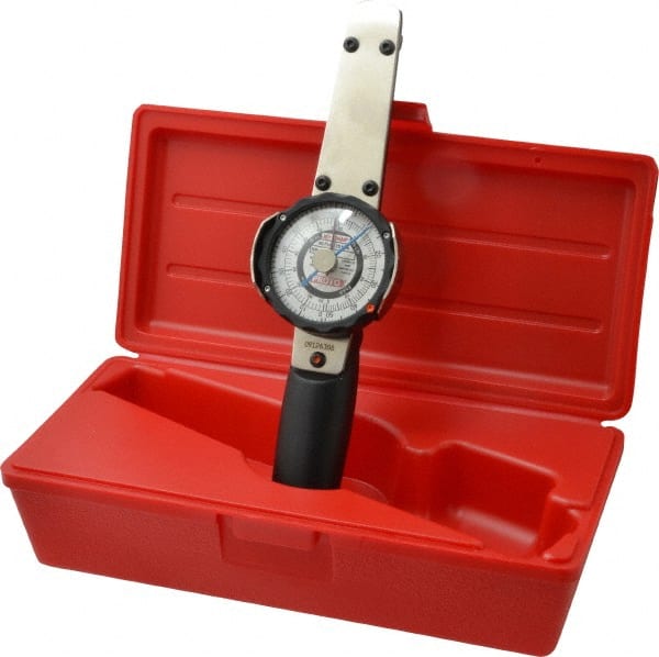 Proto - 3/8" Drive Dial Torque Wrench - 70 N/m Torque, 10-1/2" OAL, Fixed Head - Exact Tooling