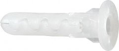 Toggler - 1/4" Diam, 1/4" Drill, 1-3/16" OAL, Plug Concrete Anchor - Plastic, Flange Head - Exact Tooling