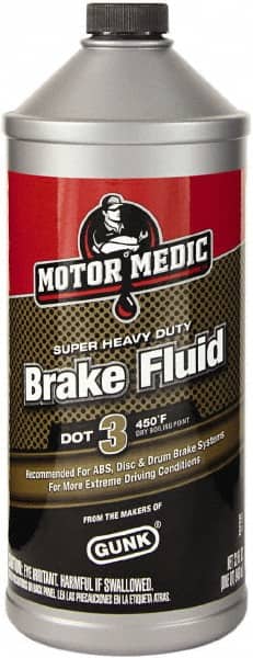 Motor Medic - 32 oz Super Heavy Duty Brake Fluid - DOT 3 Transportation - Exact Tooling