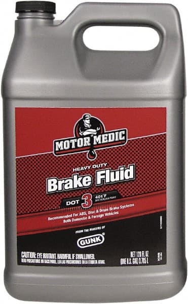 Motor Medic - 1 Gal Super Heavy Duty Brake Fluid - DOT 3 Transportation - Exact Tooling