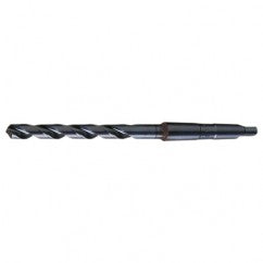 57/64 RHS / RHC HSS 118 Degree Radial Point General Purpose Taper Shank Drill - Steam Oxide - Exact Tooling