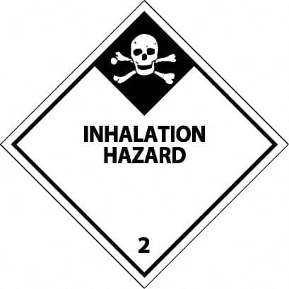 NMC - Inhalation Hazard DOT Shipping Label - 4" High x 4" Wide - Exact Tooling