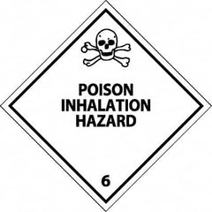 NMC - Poison Inhalation Hazard Shipping Label - 4" High x 4" Wide - Exact Tooling