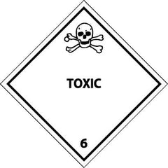 NMC - Toxic DOT Shipping Label - 4" High x 4" Wide - Exact Tooling