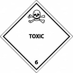 NMC - Toxic DOT Shipping Label - 4" High x 4" Wide - Exact Tooling