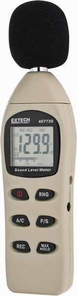 Extech - A and C Frequency Weight, LCD Display Sound Meter - 40 to 130 Decibels - Exact Tooling