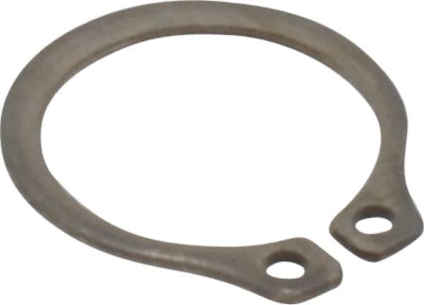 Rotor Clip - 10.46mm Groove Diam, 7/16" Shaft Diam, Passivated Stainless Steel, Snap External Retaining Rings - 0.029" Groove Width, 0.013" Groove Depth, 0.025" Ring Thickness, Grade 15-7 Grade 632 - Exact Tooling