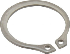 Rotor Clip - 14.94mm Groove Diam, 5/8" Shaft Diam, Passivated Stainless Steel, Snap External Retaining Rings - 0.039" Groove Width, 0.018" Groove Depth, 0.035" Ring Thickness, Grade 15-7 Grade 632 - Exact Tooling