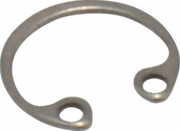 Rotor Clip - 0.015" Thick, Passivated Finish, Stainless Steel Snap Internal Retaining Ring - 0.02" Groove Width, 0.009" Groove Depth, 0.268" Groove Diam, Grade 15-7 Grade 632 - Exact Tooling