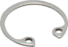 Rotor Clip - 0.035" Thick, Passivated Finish, Stainless Steel Snap Internal Retaining Ring - 0.039" Groove Width, 0.02" Groove Depth, 0.665" Groove Diam, Grade 15-7 Grade 632 - Exact Tooling