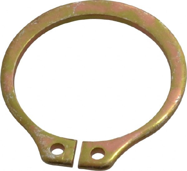 Rotor Clip - 17.88mm Groove Diam, 3/4" Shaft Diam, Cadmium-Plated Steel, Snap External Retaining Rings - 0.046" Groove Width, 0.023" Groove Depth, 0.042" Ring Thickness, Grade 1060-1090 - Exact Tooling