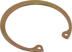 Rotor Clip - 0.062" Thick, Cadmium-Plated Finish, Steel Snap Internal Retaining Ring - 0.068" Groove Width, 0.057" Groove Depth, 1.989" Groove Diam, Grade 1060-1090 - Exact Tooling