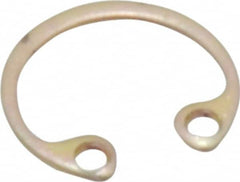 Rotor Clip - 0.015" Thick, Cadmium-Plated Finish, Steel Snap Internal Retaining Ring - 0.02" Groove Width, 0.009" Groove Depth, 0.268" Groove Diam, Grade 1060-1090 - Exact Tooling