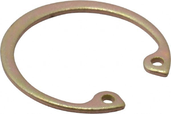 Rotor Clip - 0.042" Thick, Cadmium-Plated Finish, Steel Snap Internal Retaining Ring - 0.046" Groove Width, 0.028" Groove Depth, 0.931" Groove Diam, Grade 1060-1090 - Exact Tooling