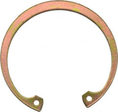 Rotor Clip - 0.062" Thick, Cadmium-Plated Finish, Steel Snap Internal Retaining Ring - 0.068" Groove Width, 0.054" Groove Depth, 1.858" Groove Diam, Grade 1060-1090 - Exact Tooling