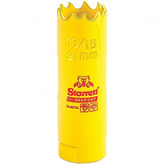 Starrett - 13/16" Diam, 2" Cutting Depth, Hole Saw - High Speed Steel Saw, Toothed Edge - Exact Tooling
