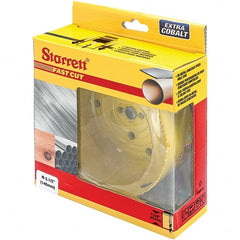 Starrett - 5-1/4" Diam, 1-5/8" Cutting Depth, Hole Saw - High Speed Steel Saw, Toothed Edge - Exact Tooling
