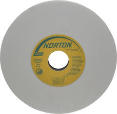 Norton - 7" Diam x 1-1/4" Hole x 1/2" Thick, K Hardness, 120 Grit Surface Grinding Wheel - Aluminum Oxide, Type 1, Fine Grade, 3,600 Max RPM, Vitrified Bond, No Recess - Exact Tooling