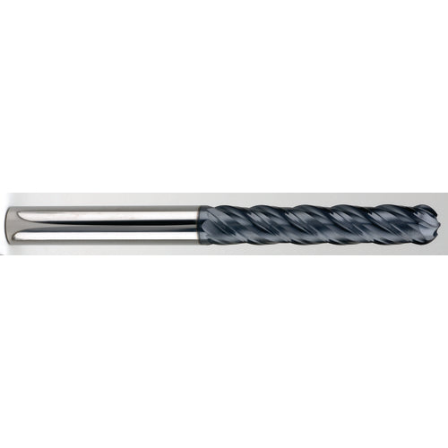 ‎1/4″ Dia. × 1/4″ Shank × 1-1/2″ DOC × 4″ OAL, Carbide AlTiN, Spiral , 4 Flute, 38° Helix, Ballnose End Mill - Exact Tooling