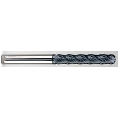 ‎1/4″ Dia. × 1/4″ Shank × 1-1/2″ DOC × 4″ OAL, Carbide AlTiN, Spiral , 4 Flute, 38° Helix, Ballnose End Mill - Exact Tooling