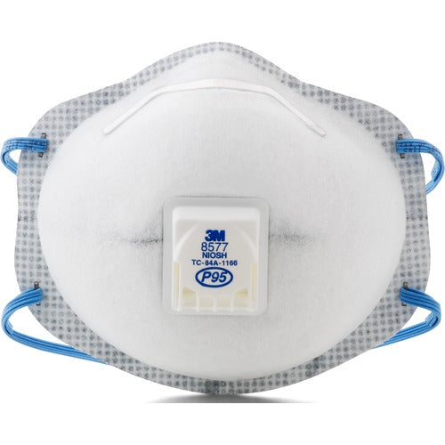 3M Particulate Respirator 8577 P95 with Nuisance Level Organic Vapor Relief - Exact Tooling