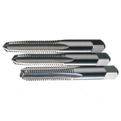 ‎7/16-20 UNF 4 Flute H3 Taper-Plug-Bottoming HSS Standard Straight Flute 3-Piece Hand Tap Set- Bright - Exact Tooling
