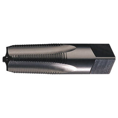 ‎1/8-27 NPTF 4 Flute Taper Pipe HSS Medium Hook Taper Pipe Tap- Bright - Exact Tooling