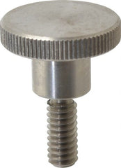 KIPP - 24mm Head, Knurled Knob - Threaded Stem, Stainless Steel - Exact Tooling