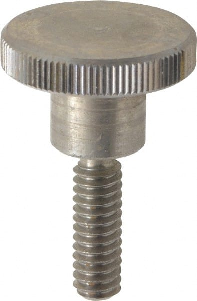 KIPP - 24mm Head, Knurled Knob - Threaded Stem, Stainless Steel - Exact Tooling
