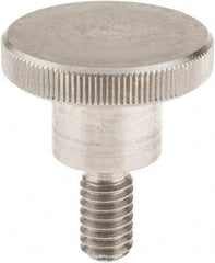KIPP - 30mm Head, Knurled Knob - Threaded Stem, Stainless Steel - Exact Tooling