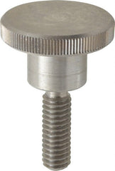 KIPP - 30mm Head, Knurled Knob - Threaded Stem, Stainless Steel - Exact Tooling