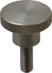 KIPP - 36mm Head, Knurled Knob - Threaded Stem, Stainless Steel - Exact Tooling