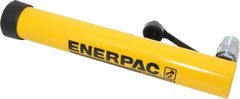 Enerpac - 10 Ton, 12" Stroke, 26.84 Cu In Oil Capacity, Portable Hydraulic Single Acting Cylinder - 2.24 Sq In Effective Area, 15.75" Lowered Ht., 27.75" Max Ht., 1.69" Cyl Bore Diam, 1.5" Plunger Rod Diam, 10,000 Max psi - Exact Tooling