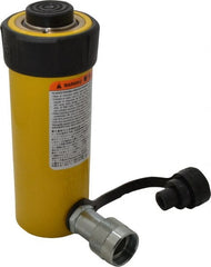 Enerpac - 15 Ton, 4" Stroke, 12.57 Cu In Oil Capacity, Portable Hydraulic Single Acting Cylinder - 3.14 Sq In Effective Area, 7.88" Lowered Ht., 11.88" Max Ht., 2" Cyl Bore Diam, 1.625" Plunger Rod Diam, 10,000 Max psi - Exact Tooling