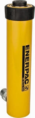 Enerpac - 15 Ton, 8" Stroke, 25.13 Cu In Oil Capacity, Portable Hydraulic Single Acting Cylinder - 3.14 Sq In Effective Area, 12.69" Lowered Ht., 20.69" Max Ht., 2" Cyl Bore Diam, 1.625" Plunger Rod Diam, 10,000 Max psi - Exact Tooling