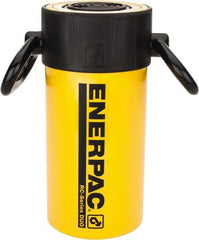 Enerpac - 50 Ton, 6.25" Stroke, 69.03 Cu In Oil Capacity, Portable Hydraulic Single Acting Cylinder - 11.04 Sq In Effective Area, 11.13" Lowered Ht., 17.38" Max Ht., 3.75" Cyl Bore Diam, 3.125" Plunger Rod Diam, 10,000 Max psi - Exact Tooling