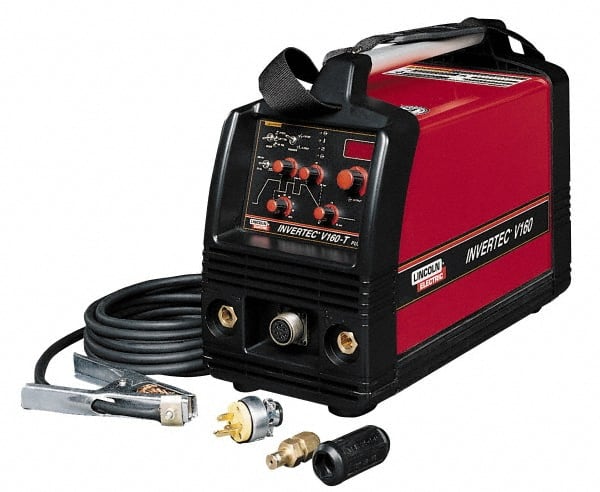 Lincoln Electric - 5-160 Amperage Rating, 160/26.4/35% Duty Cycle, 115 Input Voltage, 5 to 160 Output Amperage, DC Inverter TIG Welder - 13 Inch Wide x 17 Inch Deep x 8 Inch High, AC Input Current, DC Output Current - Exact Tooling
