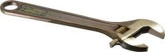 Ampco - 15/16" Jaw Capacity, 6" Nonsparking Adjustable Wrench - Aluminum Bronze, Plain Finish - Exact Tooling