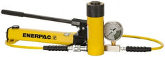 Enerpac - 25 Ton Capacity, Cylinder No. RC-256, Manual Hydraulic Pump & Cylinder Set - Pump No. P-392 - Exact Tooling