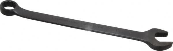 Proto - 1" 12 Point Offset Combination Wrench - 15° Offset Angle, 14" OAL, Steel, Black Finish - Exact Tooling