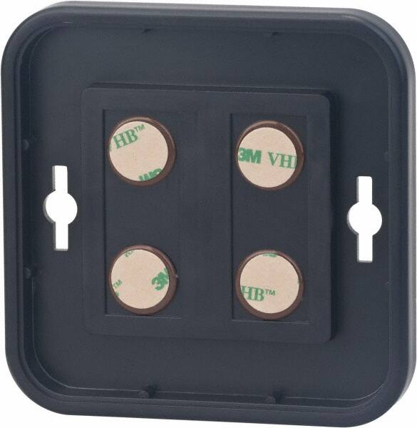 NMC - 8 Inch Wide x 8 Inch High Sign Compatibility, Plastic Round Sign Frame - Black - Exact Tooling