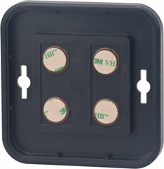 NMC - 4 Inch Wide x 4 Inch High Sign Compatibility, Plastic Round Sign Frame - Black - Exact Tooling