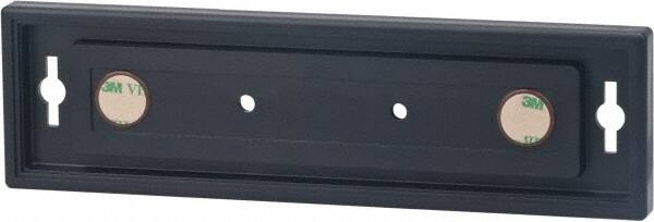 NMC - 8 Inch Wide x 2 Inch High Sign Compatibility, Plastic Square Sign Frame - Black - Exact Tooling