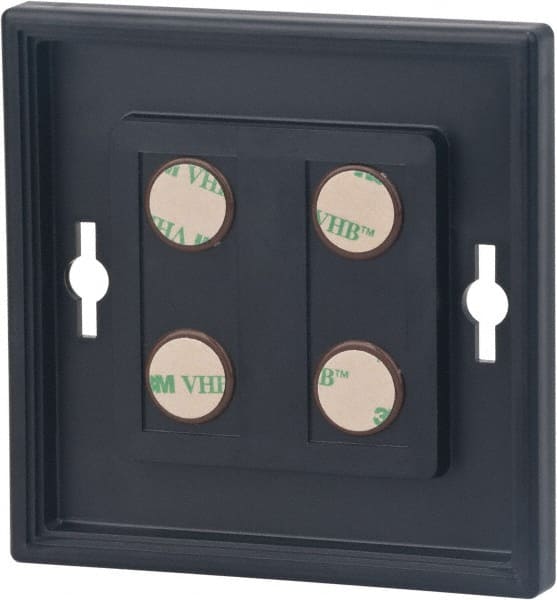 NMC - 8 Inch Wide x 8 Inch High Sign Compatibility, Plastic Square Sign Frame - Black - Exact Tooling